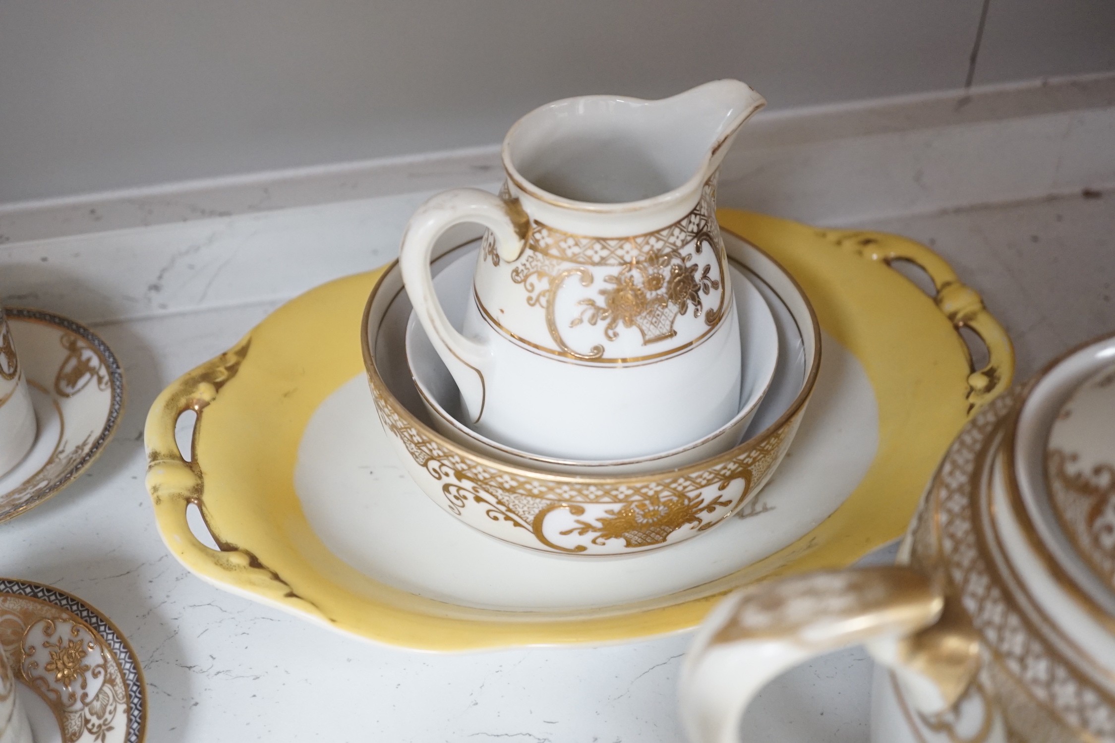 A Noritake tea and coffee set, pattern number 44318